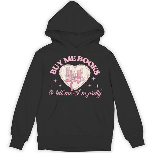 Coquette Reading Book Love Pink Bow Bookish Mom & Daughter Unisex Hoodie - Bookorys