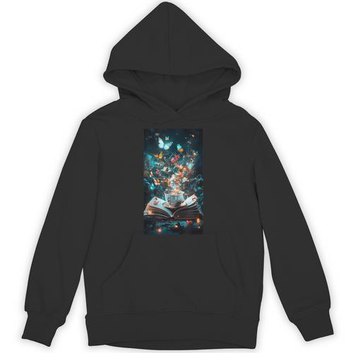 Cosmic Botanical Book Lover Reading Unisex Hoodie - Bookorys