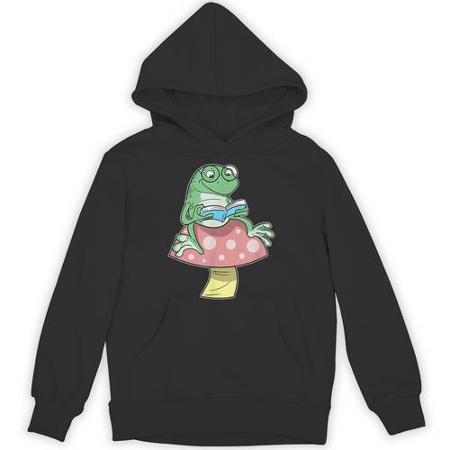 Cottagecore Aesthetic Book Frog Fairycore Unisex Hoodie - Bookorys