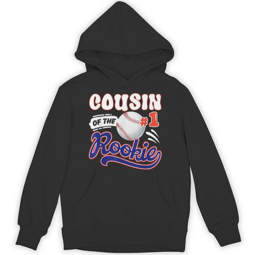 Cousin Rookie Of Year 1st Birthday Baseball Theme Matching Unisex Hoodie - Sportilla