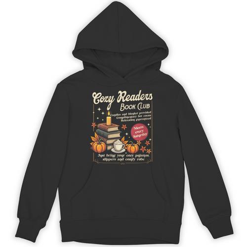 Cozy Reader Book-Club Fall Bookish Booktrovert Librarian Unisex Hoodie - Bookorys AU