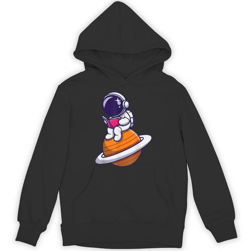 Cute Astronaut Read A Book Unisex Hoodie - Bookorys UK