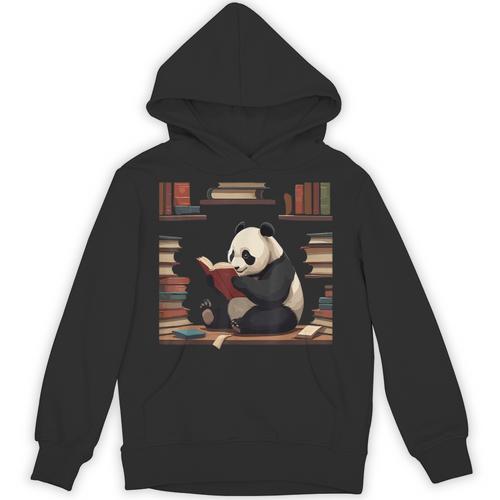 Cute Bear Is Reading a Book Reading Panda Bear Unisex Hoodie - Bookorys DE