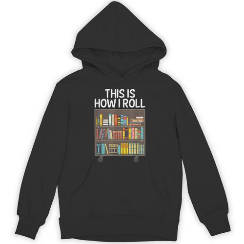 Cute Library Art For Men Women Book Reader School Librarian Unisex Hoodie - Bookorys AU