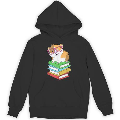Cute Rodent Pet Bookworms Books And Guinea Pig Unisex Hoodie - Bookorys UK