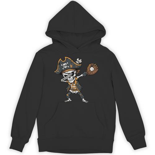 Dabbing Pirate Skeleton Baseball Dab Costume Boys Kids Men Unisex Hoodie - Sportilla