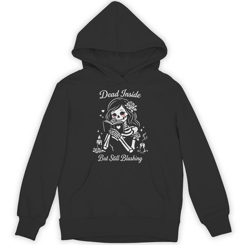 Dark Romance Skeleton Merch Outfits Woman Smut Book Reading Unisex Hoodie - Bookorys