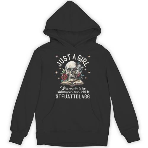 Dark Romance Smutt Book Merch STFUATTDLAGG Good Girl Trigger Unisex Hoodie - Bookorys UK