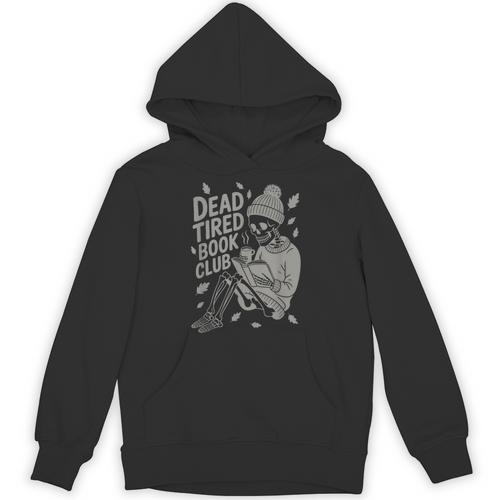 Dead Tired Book Club Skeleton Unisex Hoodie - Bookorys AU