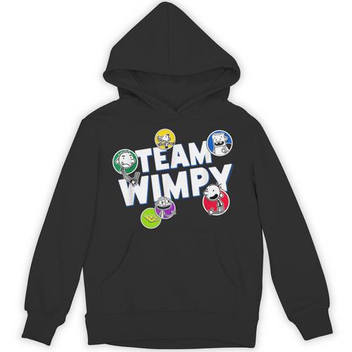 DOAWK Colorful Team Wimpy Sticker Collage Book Series Unisex Hoodie - Bookorys