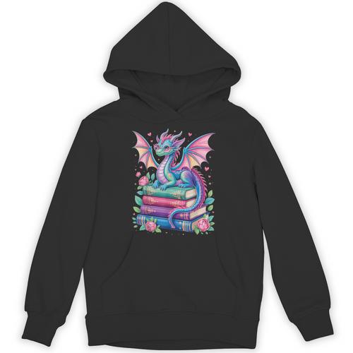 Dragon Book Fantasy Reading Unisex Hoodie - Bookorys AU