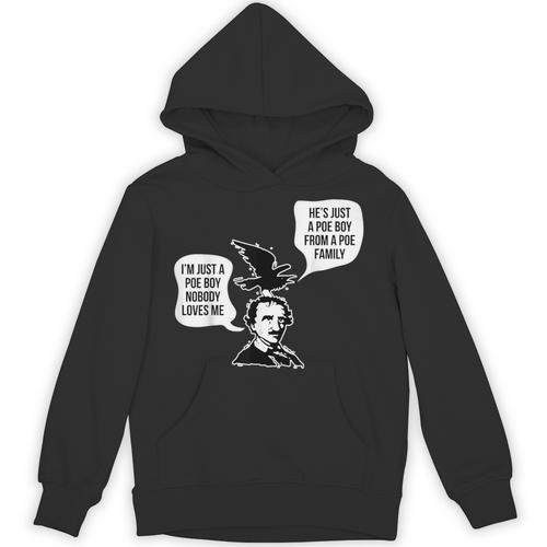 Edgar Allen Poe Raven Book Nerd Poet Literature Unisex Hoodie - Bookorys