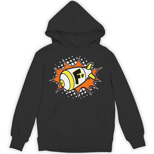 F-Bomb Retro Action Word Comic Book Cartoon Pop Art Unisex Hoodie - Bookorys CA