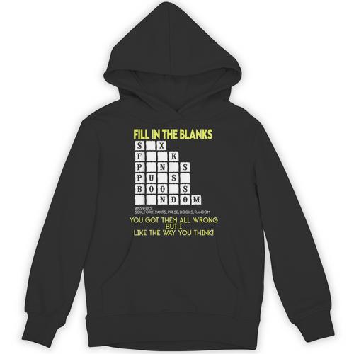 Fill In The Blanks Answers Sox Fork Pants Pulse Books Random Unisex Hoodie - Bookorys DE
