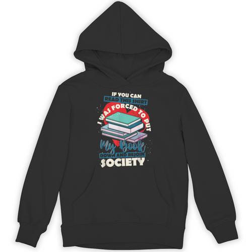 I Was Forced To Put My Book Down And Rejoin Society Reading Unisex Hoodie - Bookorys