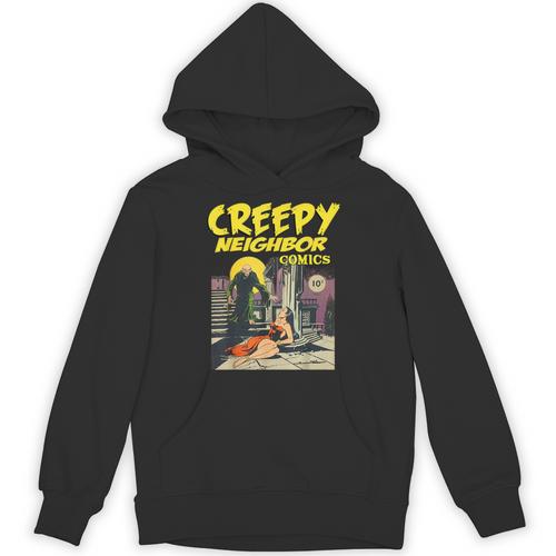 FUNNY Creepy Neighbor Comics Parody Horror Comic Book Unisex Hoodie - Bookorys