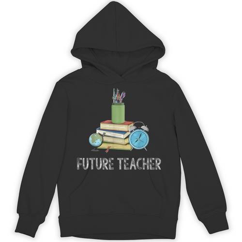 Future Teacher School Teaching Educator Colorful Books Men Women Unisex Hoodie - Bookorys