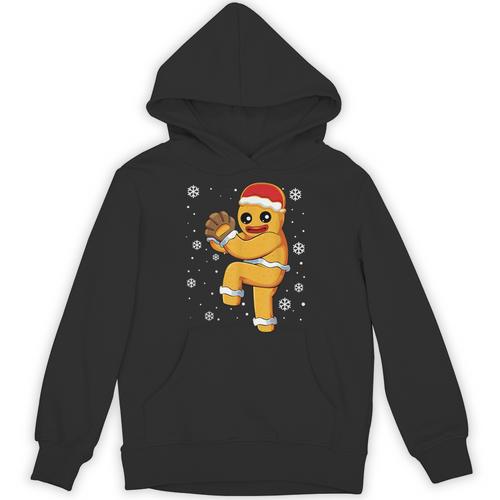 Gingerbread Man Baseball Christmas Unisex Hoodie - Sportilla