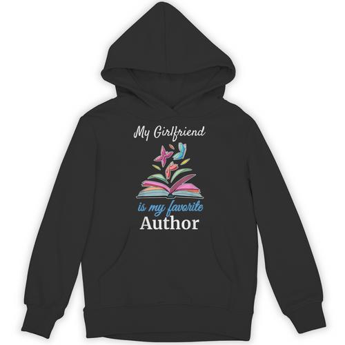 My Girlfriend Is My Favorite Author For Book Lovers Unisex Hoodie - Bookorys DE