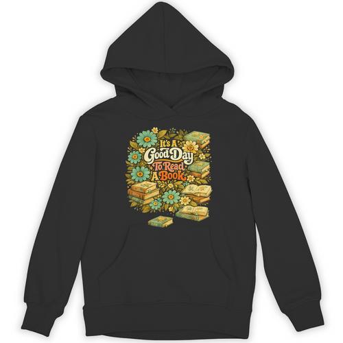 Good Day To Read A Book Floral Unisex Hoodie - Bookorys AU