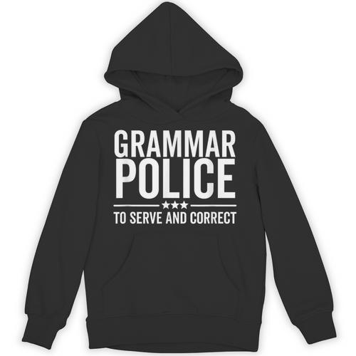 Grammar Police To Serve And Correct Book Literature Unisex Hoodie - Bookorys