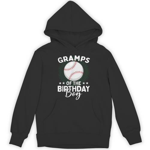 Gramps Of The Birthday Boy Baseball Player Birthday Unisex Hoodie - Sportilla