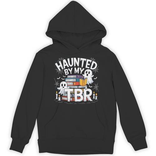 Halloween Book Lover Teacher Ghost Costume Haunted By My Tbr Unisex Hoodie - Bookorys