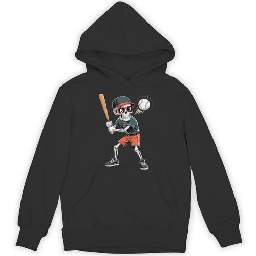 Halloween Skeleton Playing Baseball 67 Six Seven Meme Unisex Hoodie - Sportilla