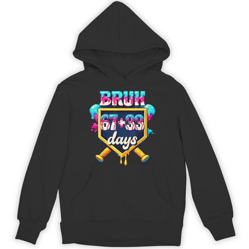 Happy 6733 Days Of School Baseball Drip 100th Day Of School Unisex Hoodie - Sportilla