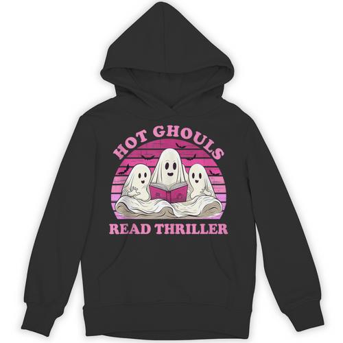 Hot Ghouls Read Thriller Spooky Book Club Reading Lovers Unisex Hoodie - Bookorys