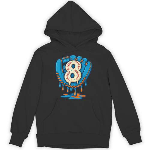 Ice Cream Baseball Glove 8th Birthday Edition Unisex Hoodie - Sportilla
