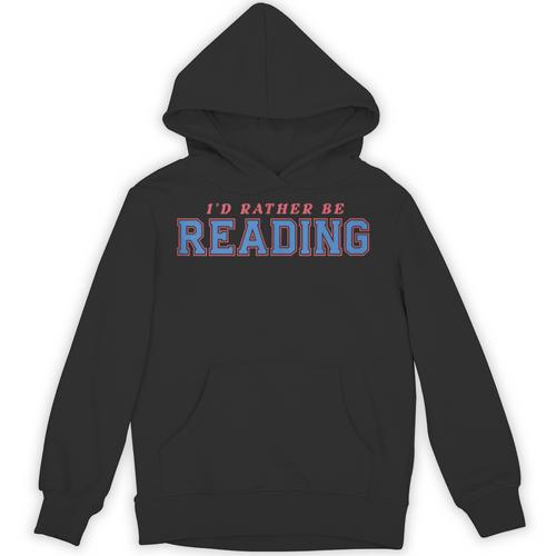 I'd Rather Be Reading Retro Bookish Book Lover Unisex Hoodie - Bookorys