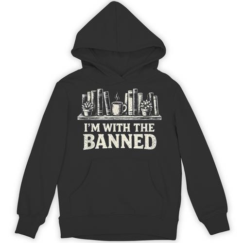 I'm With The Banned Books Reader Protest Literature Lover Unisex Hoodie - Bookorys AU