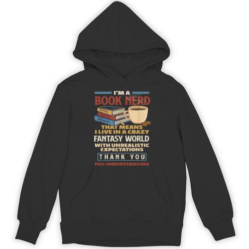I'm a Book Nerd Book Lover Book Reader Unisex Hoodie - Bookorys DE