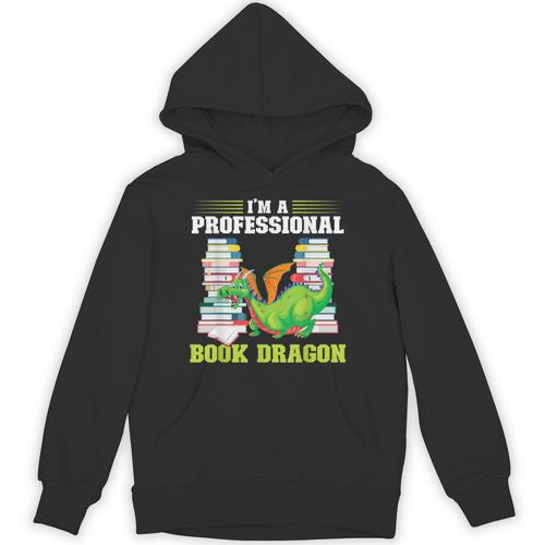 I'm a Professional Book Dragon Mythical Creatures Unisex Hoodie - Bookorys DE
