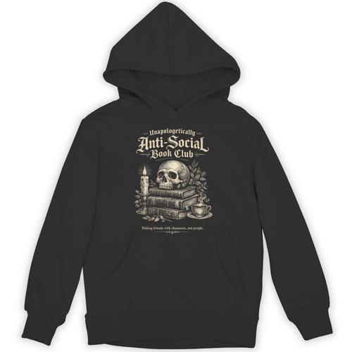 Introvert Book Club Classic Readers Social Gathering Costume Unisex Hoodie - Bookorys CA