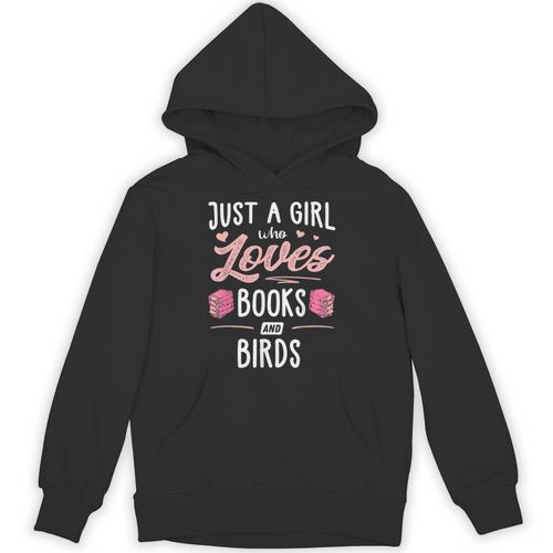 Just A Girl Who Loves Books And Birds Women Unisex Hoodie - Bookorys