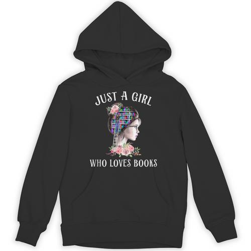 Just A Girl Who Loves Books Reading One More Chapter Unisex Hoodie - Bookorys AU