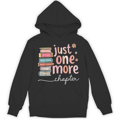 Just One More Chapter Pastel Book Lover Cute Adorable Unisex Hoodie - Bookorys AU