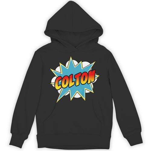 Kids Boys Colton Comic Book Superhero Name Unisex Hoodie - Bookorys DE