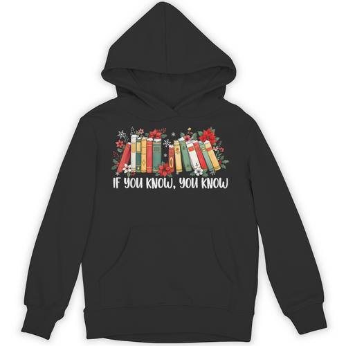 If You Know You Know 6 7 Six Seven Meme Floral Book Lover Unisex Hoodie - Bookorys CA