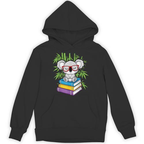 Koala Bear Librarian Reading Books Koala Unisex Hoodie - Bookorys AU