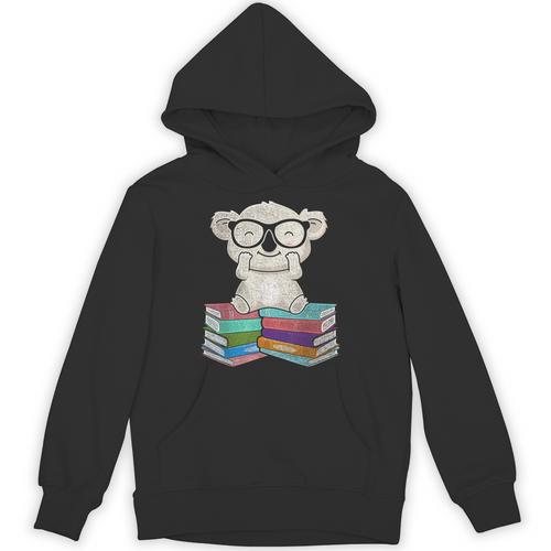 Koala Bear Reading Books Koala Unisex Hoodie - Bookorys AU