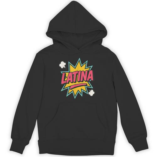 Latina Superhero Comic Book Bubble Unisex Hoodie - Bookorys