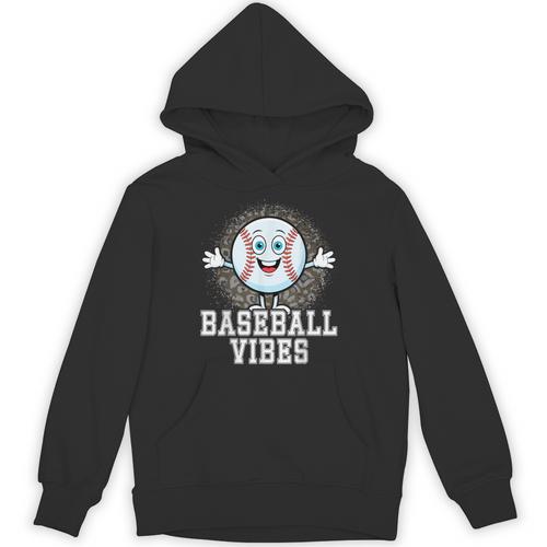 Leopard Baseball Vibes Game Day Softball Life Mom Unisex Hoodie - Sportilla