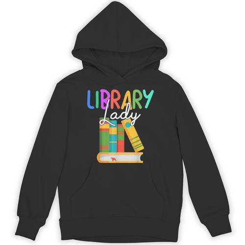 Librarian Library Lady Reading Bookworm Books Lover Unisex Hoodie - Bookorys