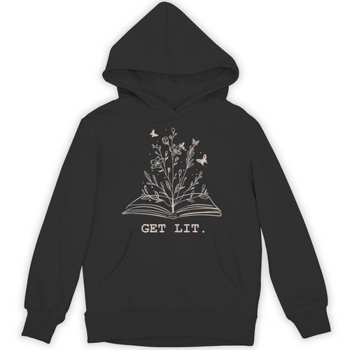 Library Book Wildflowers Lovers Literature Teacher Unisex Hoodie - Bookorys DE