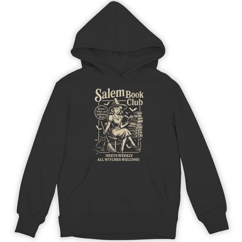 Library Halloween Shirt Salem Book Club Witch Unisex Hoodie - Bookorys AU