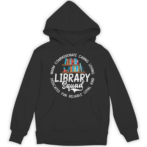 Library Squad School Librarian Books Lover Books Collectors Unisex Hoodie - Bookorys