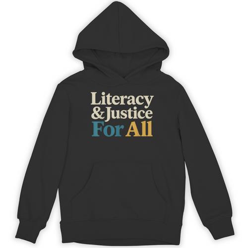 Literacy Justice For All Stop Book Banning Protect Librarian Unisex Hoodie - Bookorys DE